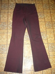 темно-бардовые с черным штаны, размер S