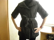 стильное пальто с рукавом три четверти