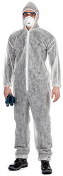 Одноразовый комбинезон с капюшоном на молнии,  комбинезоны одноразовые 
