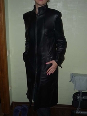 Кожаный плащ, 300 грн
