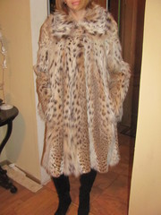 Благородная шуба из рыси