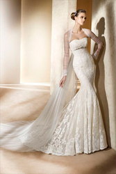 Дизайнерское свадебное платье Pronovias Silaba (от Manuel Mota)