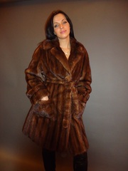 Шуба норковая с накладными карманами - Kasta-Mexa