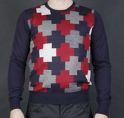 Комфортный полушерстяной джемпер