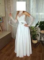 Продам свадебное платье Американка, можно для беременных.