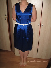 Продам новое атласное синее платье,  Oggi,  р.М (46) МайданНезалежности