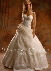 Дизайнерское свадебное платье, дизайнер Оксана Муха