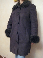 Дубленка, женская, б/у