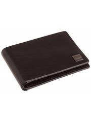 Мужской, кожаный, черный бумажник фирмы Tumi