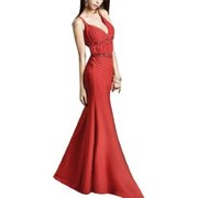 Продам длинное вечернее платье красного цвета , платье свидетельницы м