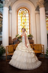 Свадебное платье, подъюбник, накидка