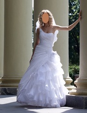 Свадебное платье! Отличное состояние! (одето 1 раз)