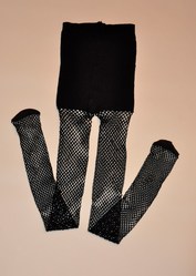 колготы в сеточку.