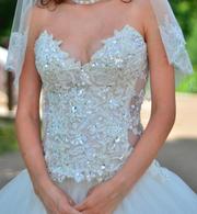 Продам раздельное свадебное платье для беременных!