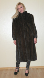 Классическая длинная норковая шуба