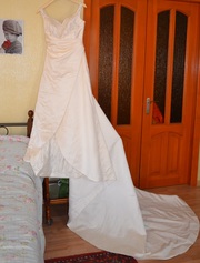 Шикарное свадебное платье шлейф!  PRONOVIAS Barcelona!! 38-36р