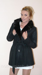 кашемировое пальто из новой коллекции  черного цвета