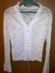 продаю блузу гипюровую, белую