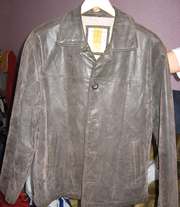 кожаная куртка мужская (осеньвесна)