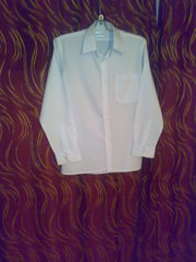 Рубашка мужская белая б/у, в отличном состоянии