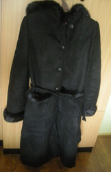 ДВЕ дубленки (размер 36(S) и  XL)